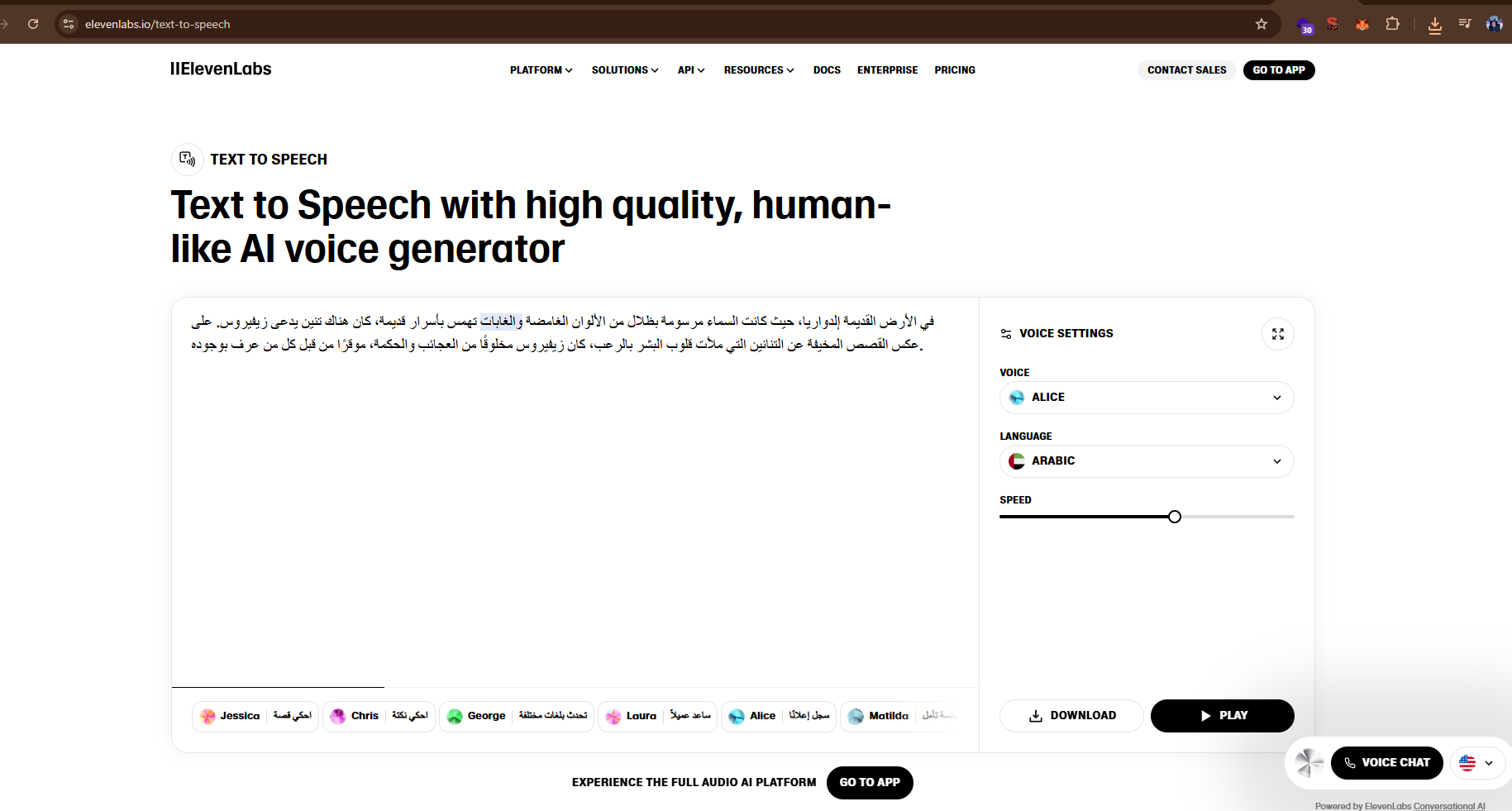 ElevenLabs Voice Demo