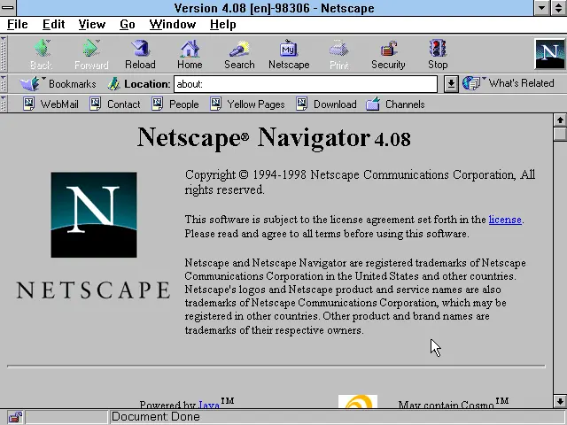 Netscape Navigator Screenshot