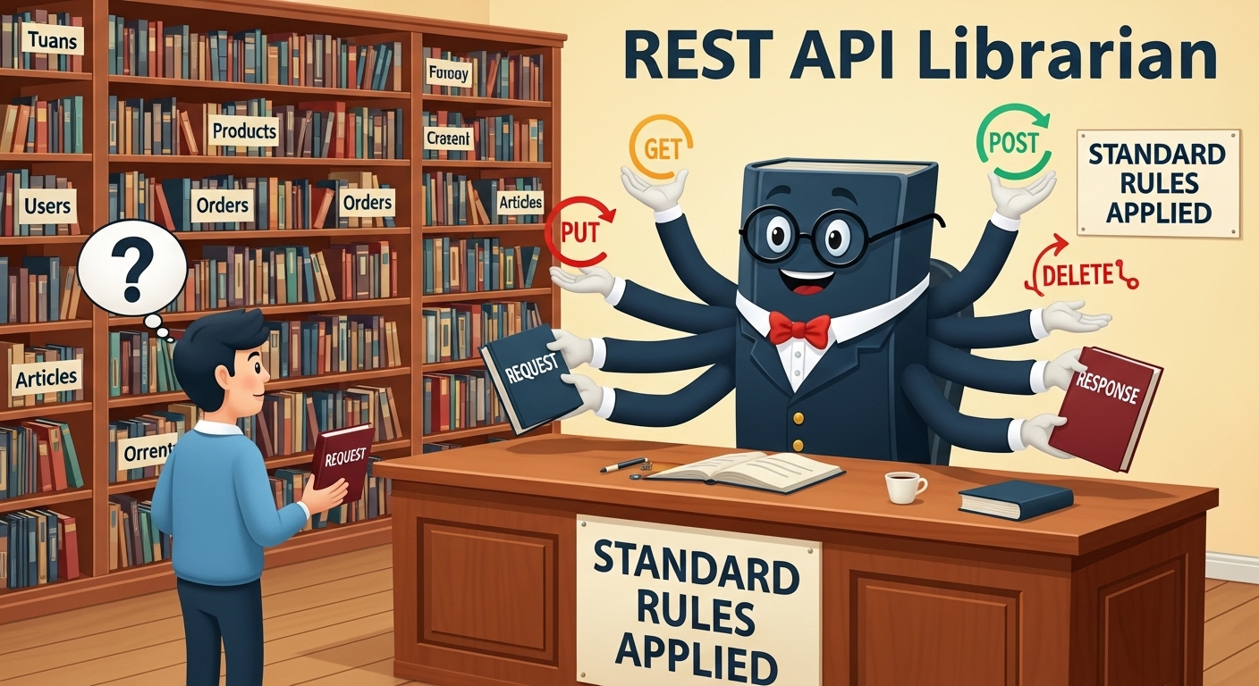 REST API Library Analogy