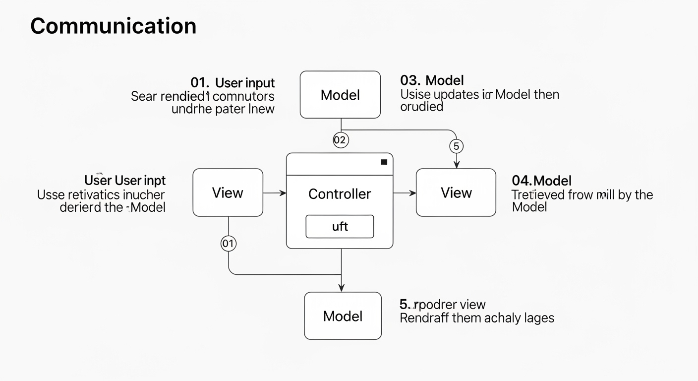 MVC Communication Flow Diagram