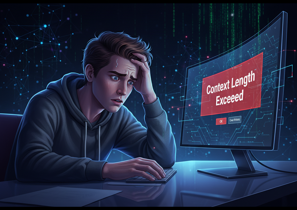 Worried developer looking at 'Content Length Exceeded' error