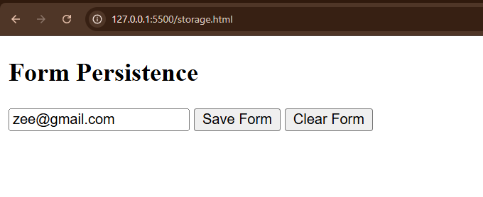 Saving Form Data