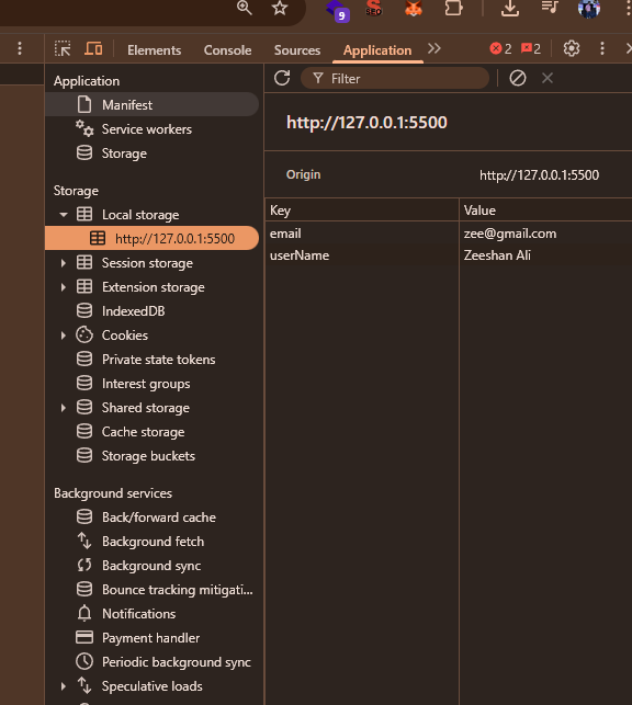 Looking at Storage in Developer Tools